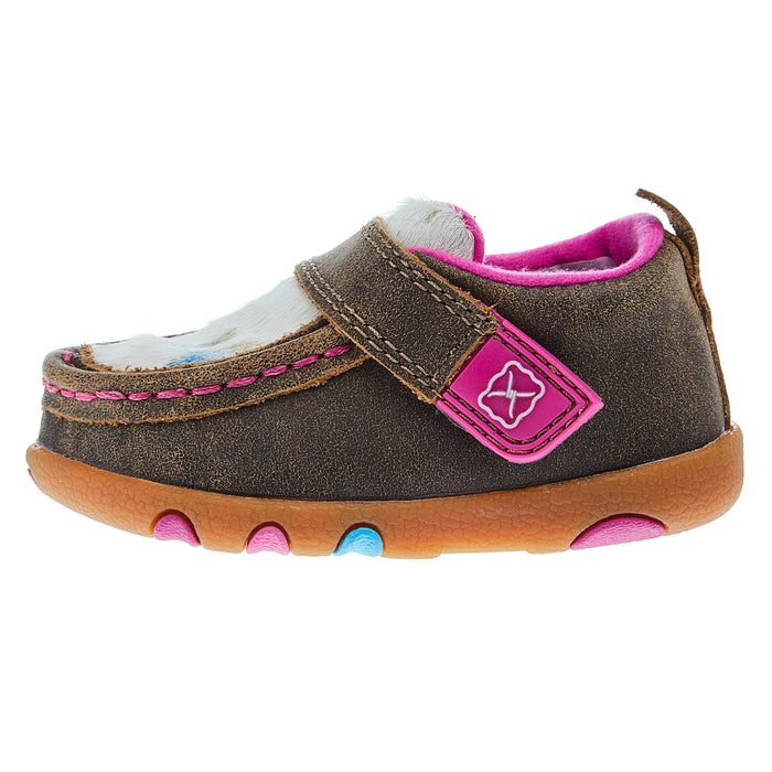 Twisted X Infant White and Multicolor Bomber Moc Casual Shoe
