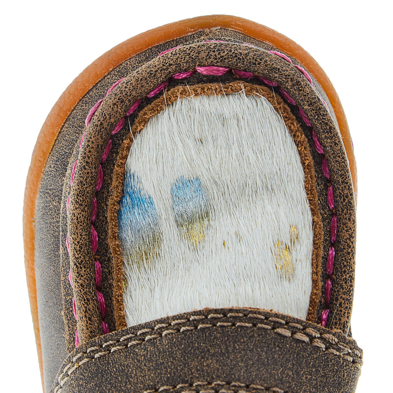Twisted X Infant White and Multicolor Bomber Moc Casual Shoe