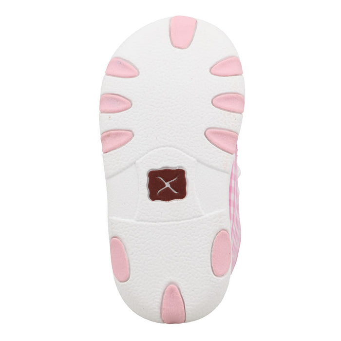 Twisted X Infant's Pink and White Chukka Driving Moc