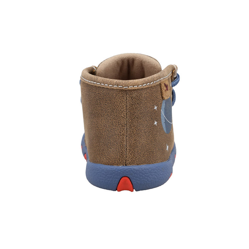Twisted X Infant's Bomber Dusty Blue & Red Chukka Driving Moc