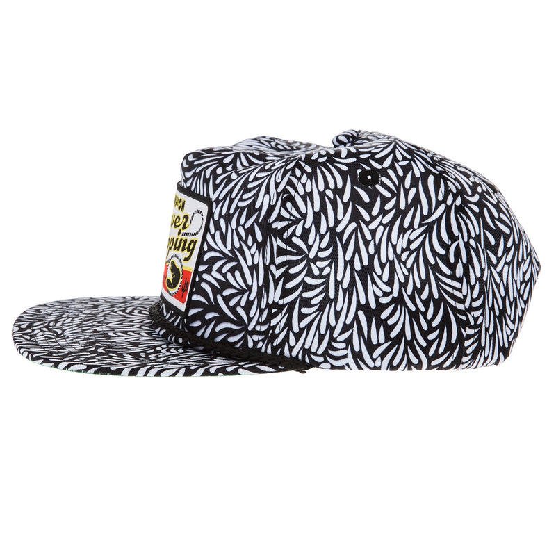 Cactus Alley Hat Co Beaver Roping Black and White Cap