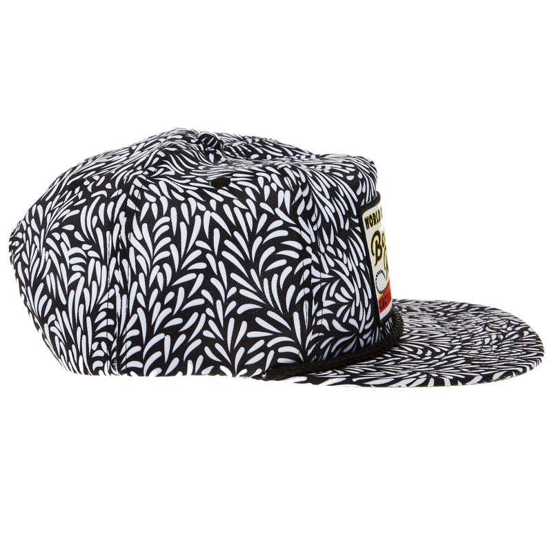 Cactus Alley Hat Co Beaver Roping Black and White Cap