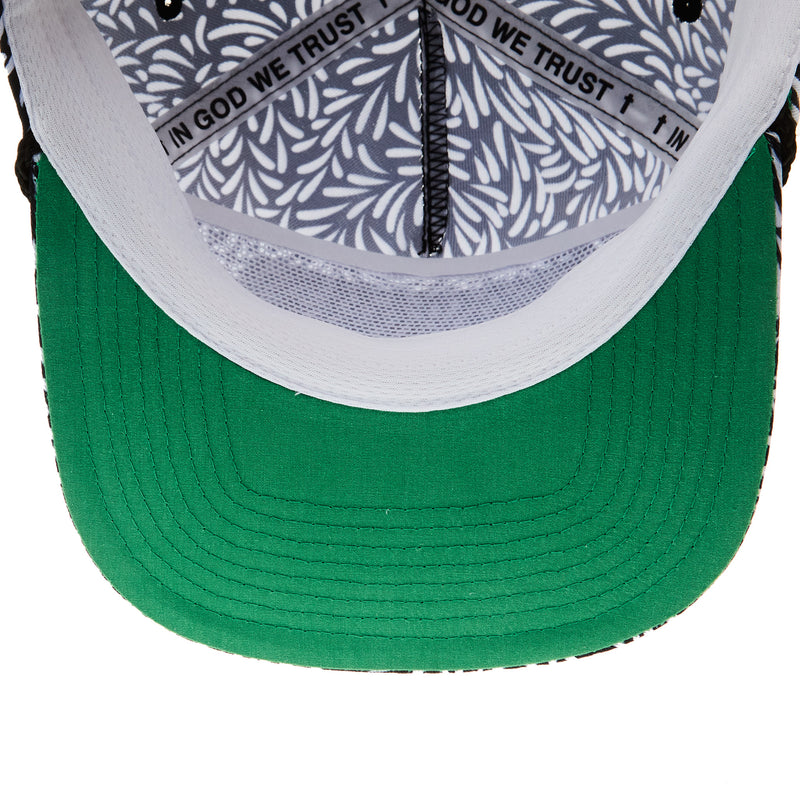 Cactus Alley Hat Co Beaver Roping Black and White Cap