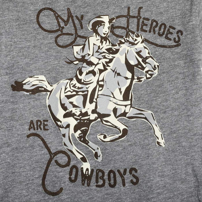 Rodeo Quincy Boy's My Heroes Are Cowboys Onesie