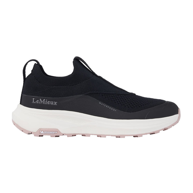 Lemieux Women's Kanta Black Waterproof Trainer Slip On Shoe