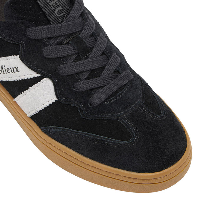 Lemieux Women's Stockbridge Black Suede Trainer Shoe