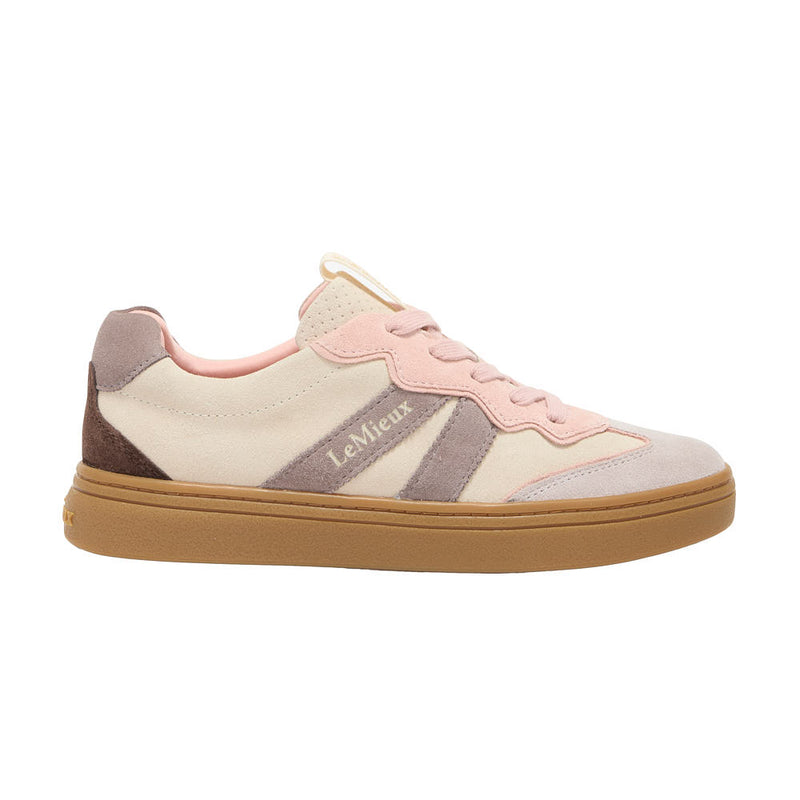 Lemieux Women's Stockbridge Stone Suede Trainer Shoe