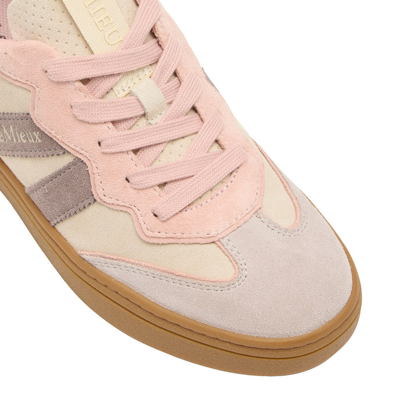 Lemieux Women's Stockbridge Stone Suede Trainer Shoe