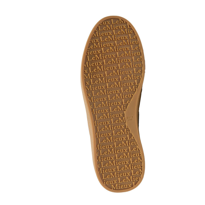 Lemieux Women's Stockbridge Stone Suede Trainer Shoe
