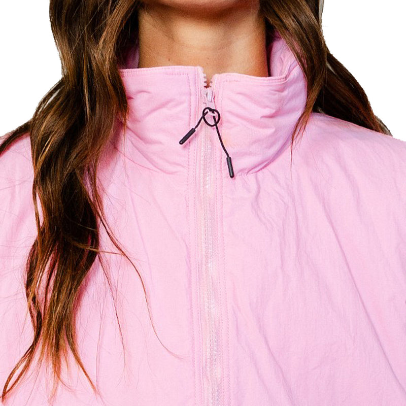 Bucketlist Women's Pink Oversized Puffer Vest