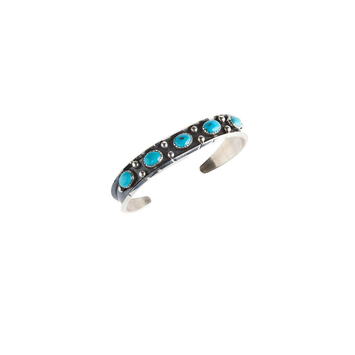 NRS Sterling Silver Kingman Turquoise Cuff