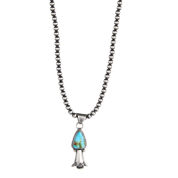 NRS Navajo Pearl Sonoran Gold Squash Necklace