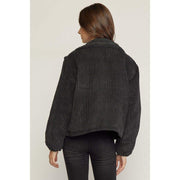 Entro Womens Black Corduroy Jacket