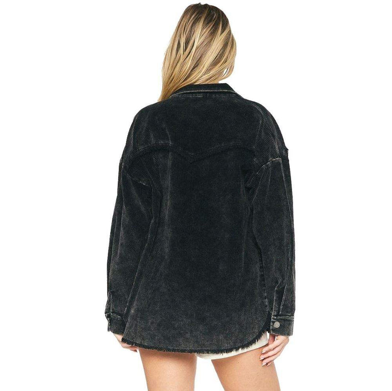 Entro Women's Black Corduroy Jacket