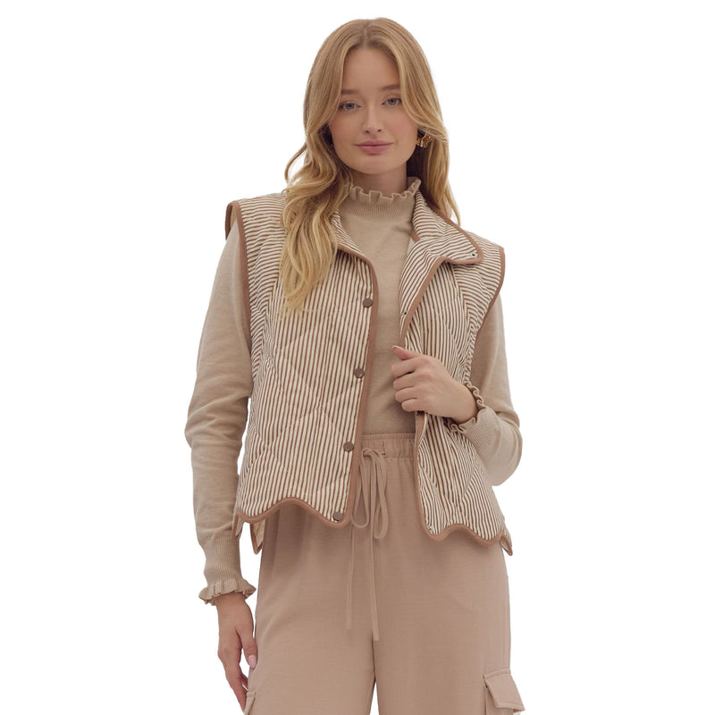 Entro Womens Brown Vest