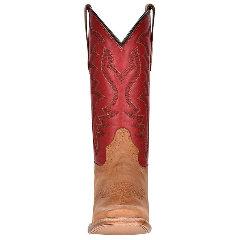 Circle G Kids Honey and Red Top Square Toe Cowboy Boot