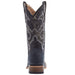 Corral Boots Kids Black Embroidery Square Toe Boot