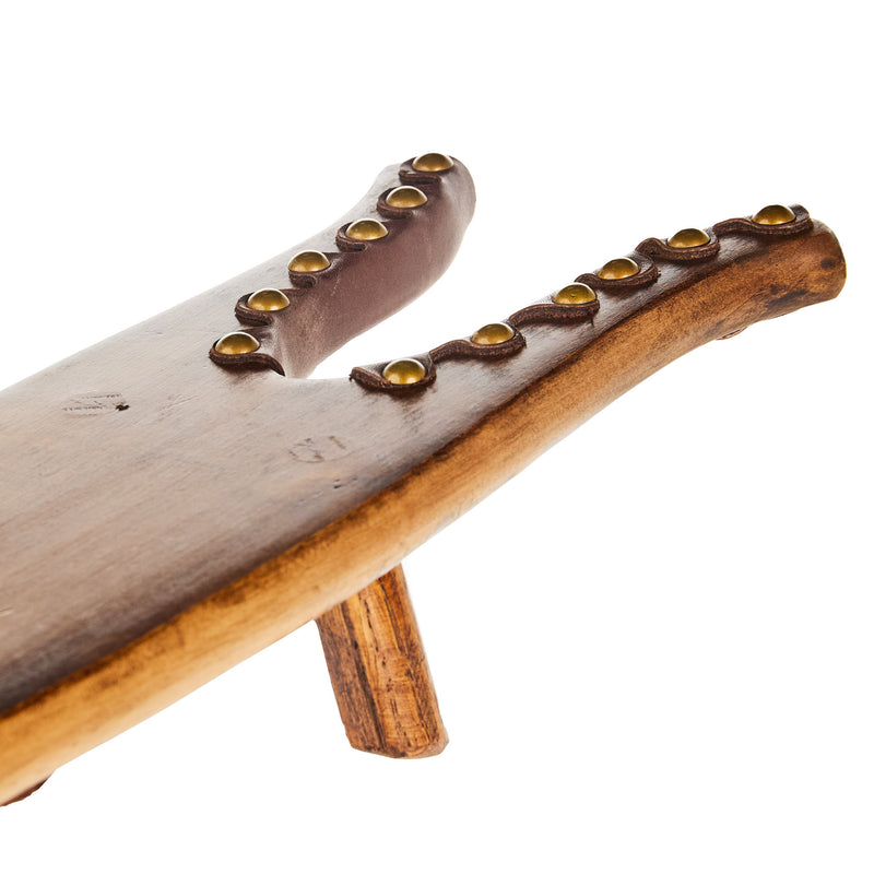 Johnny Beard Company Stained Wooden Boot Jack