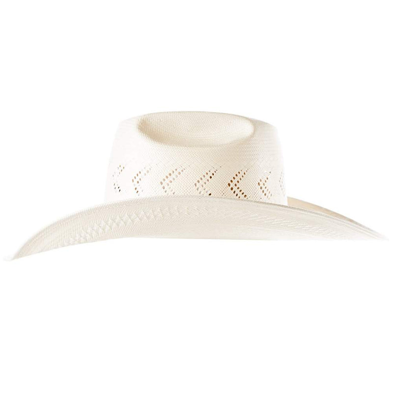 American Hats AHC JC4210 2 Cord Black Band 4 1/4in. Brim Open Crown Straw Cowboy Hat