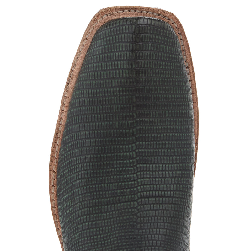 Justin Boot Company Men`s Green Safari Lizard 13In Green Top Cowboy Boot