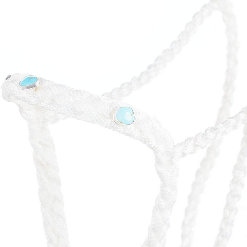 Steadfast Silver Designs Jarett Freeman/ Mule Tape Halter with Genuine Turquoise Stones
