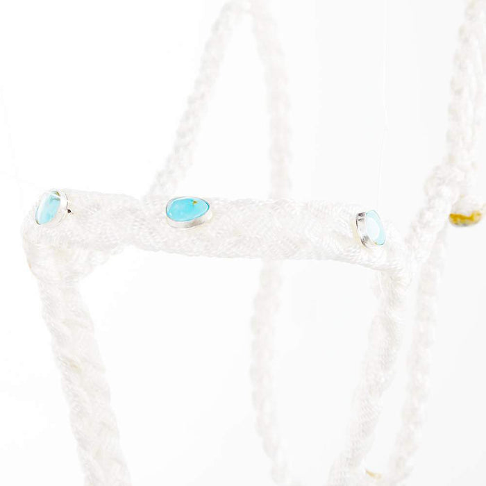 Steadfast Silver Designs Jarett Freeman/ Mule Tape Halter with Genuine Turquoise Stones