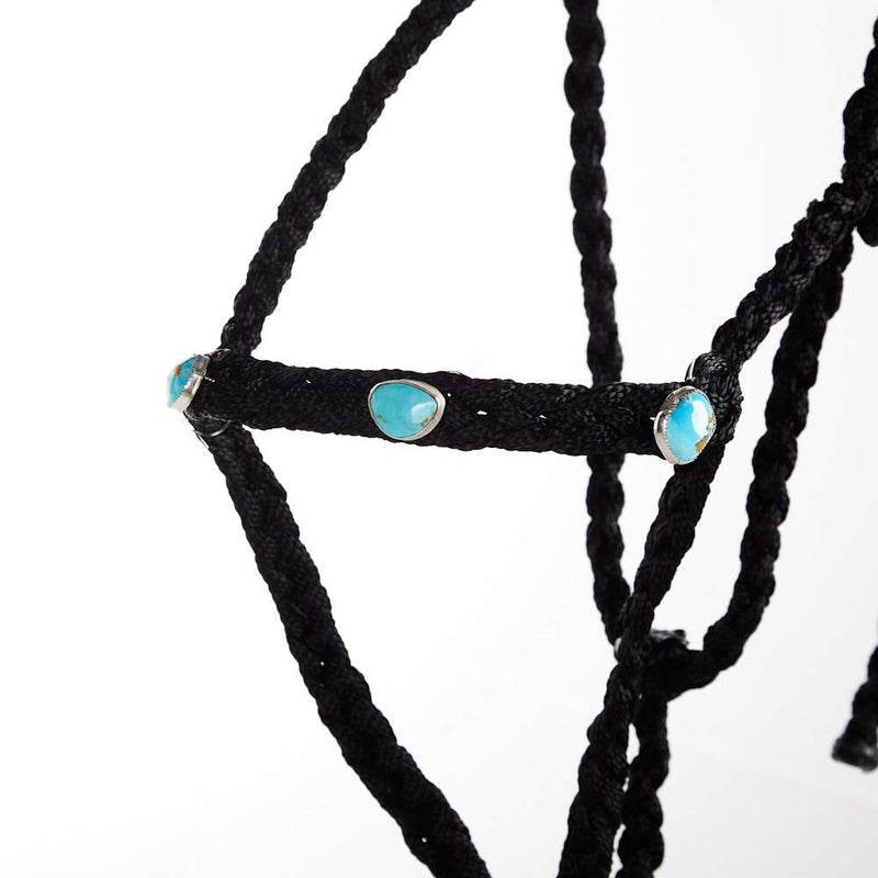 Steadfast Silver Designs Jarett Freeman/ Mule Tape Halter with Genuine Turquoise Stones