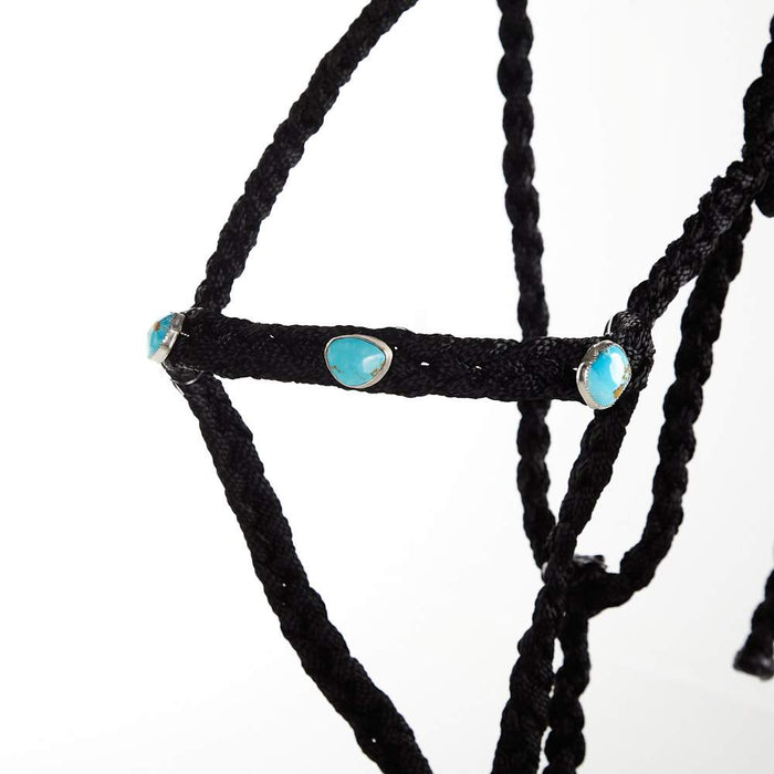 Steadfast Silver Designs Jarett Freeman/ Mule Tape Halter with Genuine Turquoise Stones