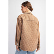 Ee Some Women's Camel Quilted Jacket