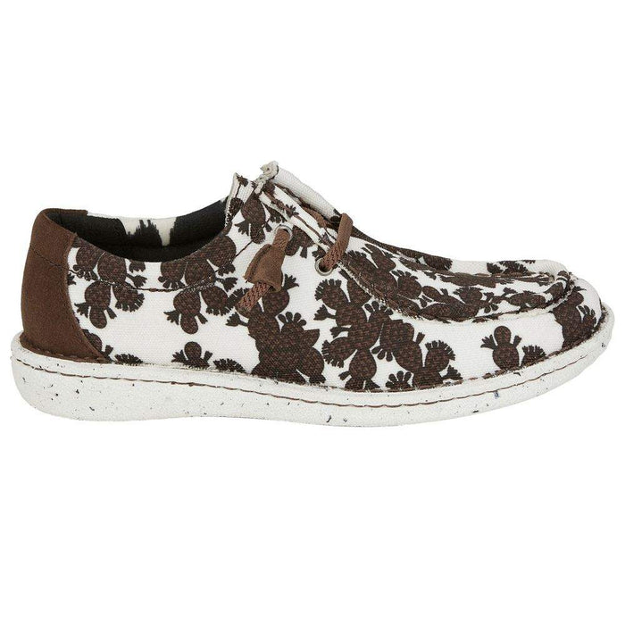 Justin Boot Company Women's Hazer Chocolate Cacti Casual