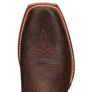 Justin Boots Mens Billet Brown 13in Sunrise Orange Cowhide Top Boot