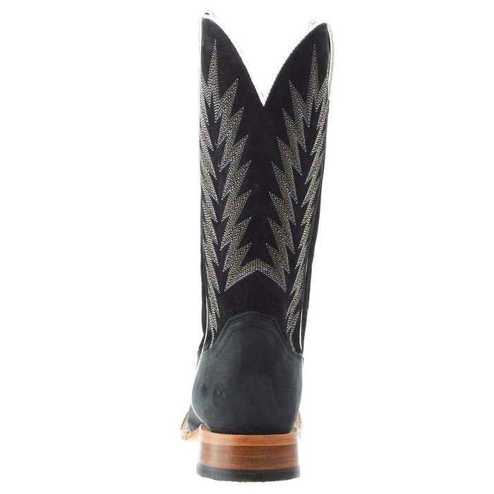 Justin Boot Company Men's Punchy Hombre Matte Black Vamp 13in Black Suede Top