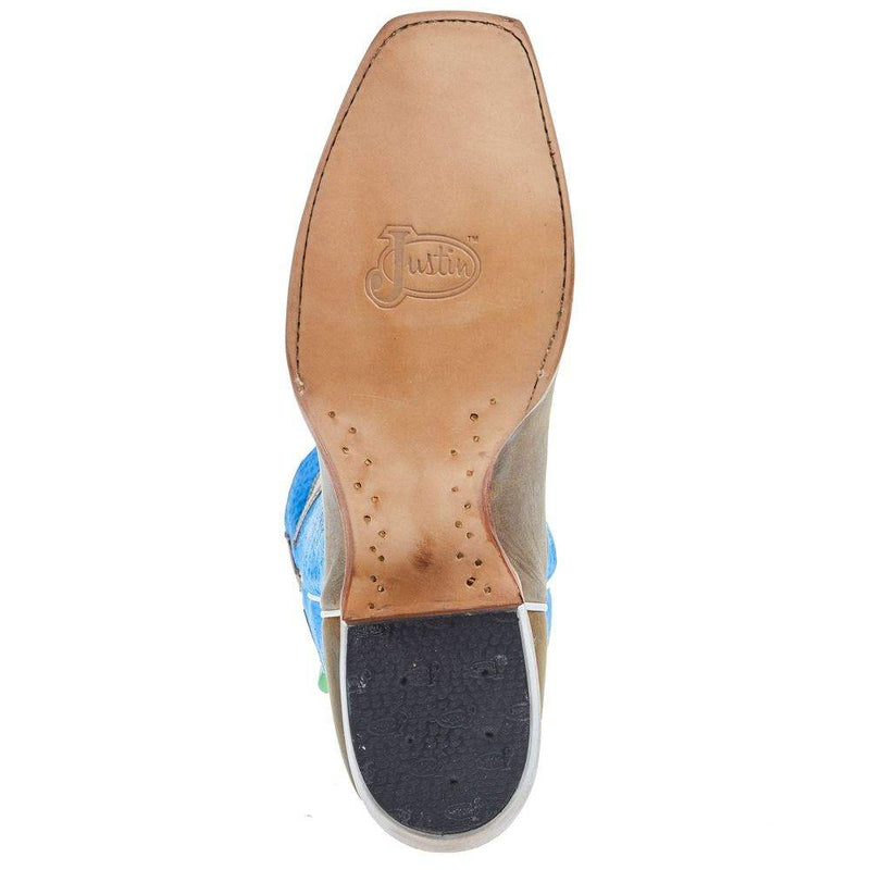 Justin Boot Company Men's Punchy Ranker 13in Cobalt Blue Top