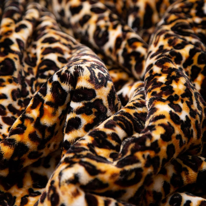 Carstens Leopard Plush Sherpa Large Throw Blanket