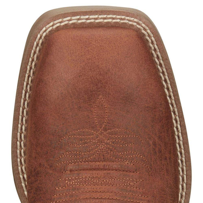Justin Boot Company Women's Stampede Halter Roasted Cognac 11 In Top Square Toe Cowgirl Boot