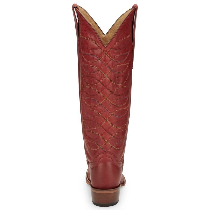 Justin Boot Company Women's Vintage Whitley Red 15 In Top Round Toe Cowgirl Boot