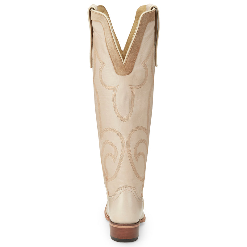 Justin Boots Womens Vintage Verlie Vanilla 17 In Top Round Toe Cowgirl Boot