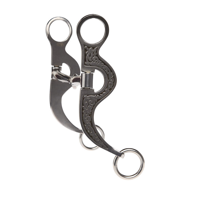 Jeremiah Watt Products Smooth Snaffle Copper Inlay Short Shank Bit