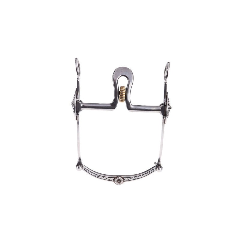 Jeremiah Watt Products 2 3/4in Ported Roller Gallup Concho Shank Bit
