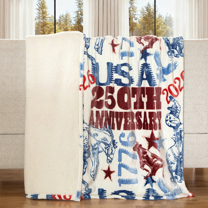 Carstens Wrangler 250th Anniversary Throw Blanket