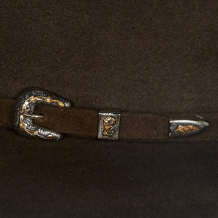 Jw Brooks Custom Hats 50X Pecan Smoke 4 1/2in. Brim Felt Cowboy Hat