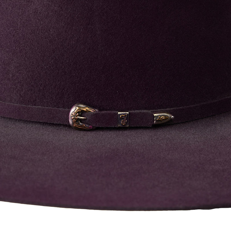 Jw Brooks Custom Hats 50X Texas Lilac 4 1/2in Brim Open Crown Felt Hat