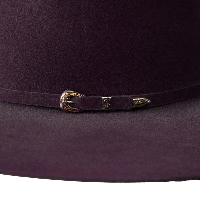 Jw Brooks Custom Hats 50X Texas Lilac 4 1/2in Brim Open Crown Felt Hat