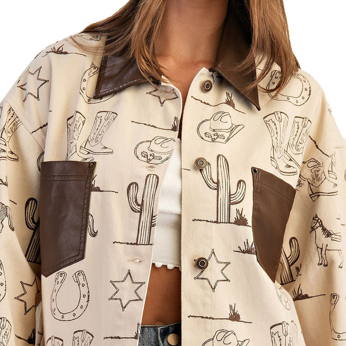 Ee Some Women's Desert Sand Fashion Jacket