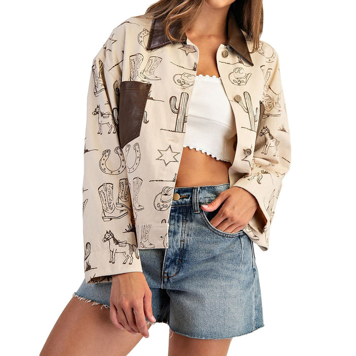 Ee Some Women's Desert Sand Fashion Jacket