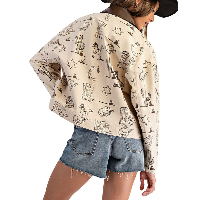 Ee Some Women's Desert Sand Fashion Jacket