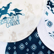 The Whole Herd Cowbabe Never Give Up Cowboy Burp Rags