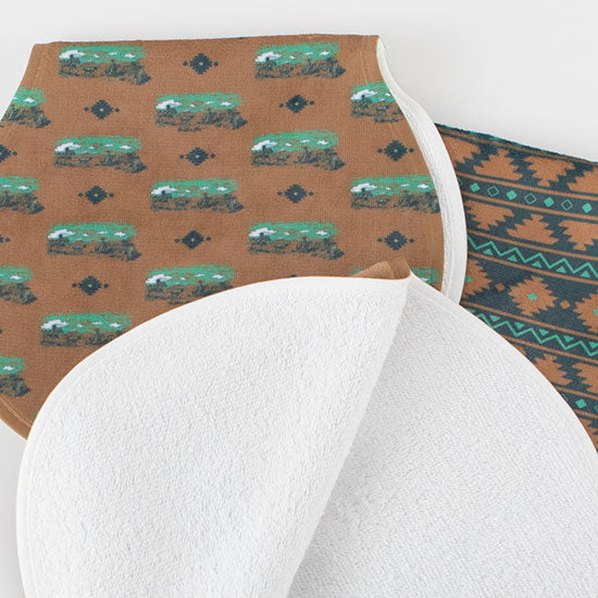 The Whole Herd Ranchin' Burp Cloth Set