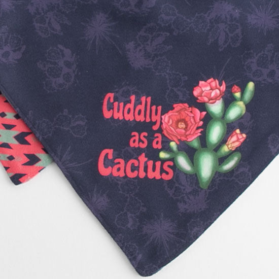 The Whole Herd Cuddly As A Cactus Drool Bib Set