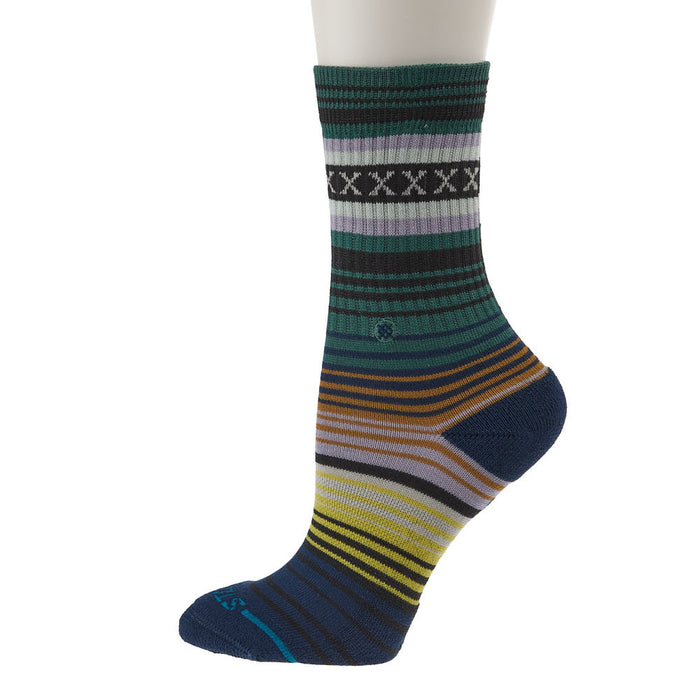 Stance Kid's Mix Stripe Deep Teal Crew Socks 3 Pack